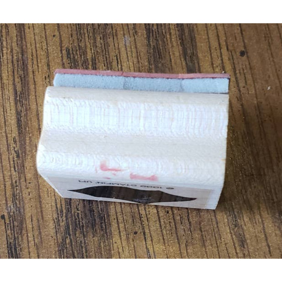 Stampin Up Black Abstract Bird 2 Inch Wood Mounted Rubber Stamp - Picture 6 of 8